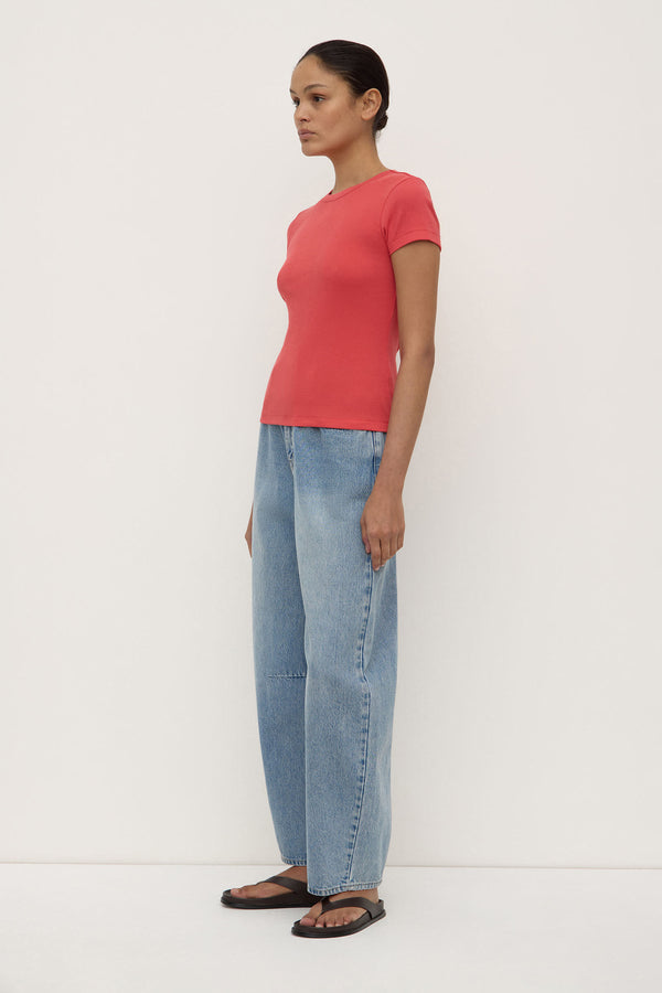 Linley_Rib_Tee_Washed_Chilli_1337