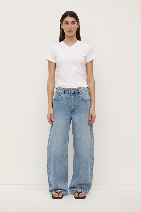 Re-Worn Low Curve Mid Rise Denim Jean
