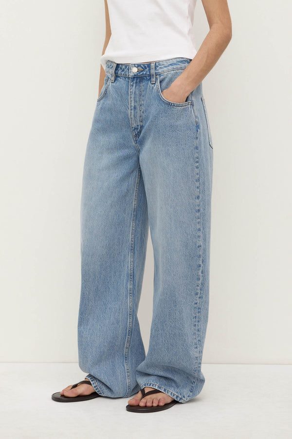 Re-Worn Low Curve Mid Rise Denim Jean