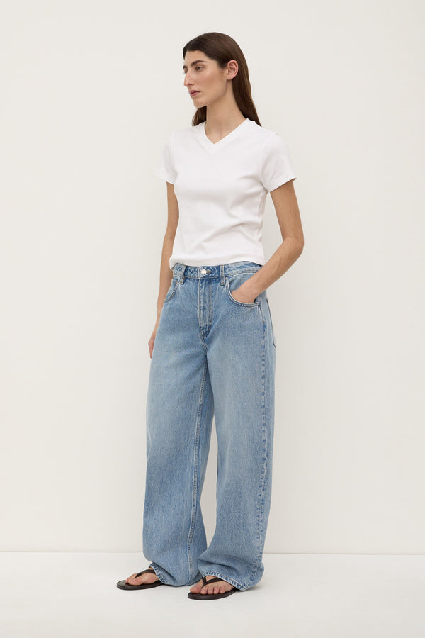 Re-Worn Low Curve Mid Rise Denim Jean