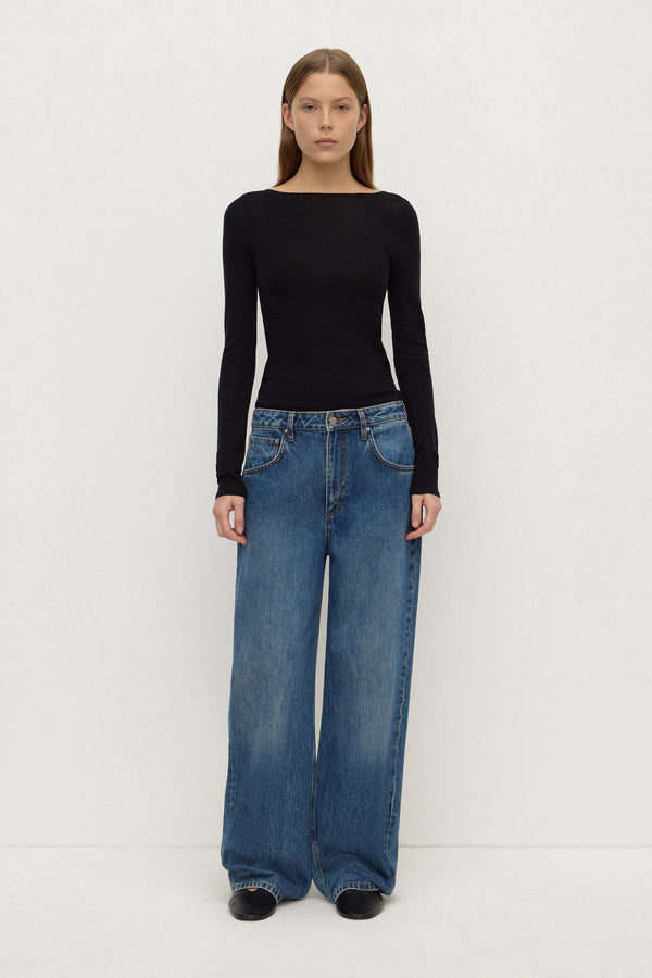 Re-Worn Low Curve Mid Rise Denim Jean