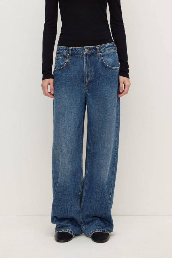 Re-Worn Low Curve Mid Rise Denim Jean