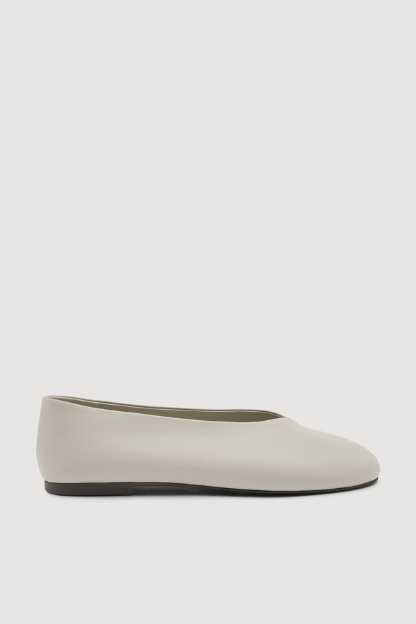 Maeve Leather Ballet Flat Oyster-1
