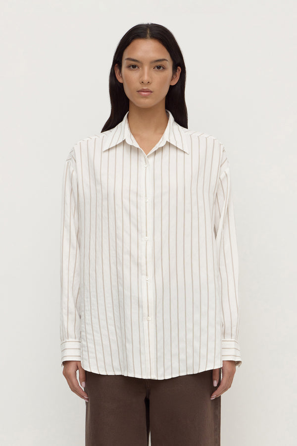 Maeve_Longline_Shirt_Taupe_Cream_Stripe_1330