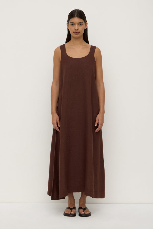 Re-Worn Maree Linen Maxi Dress