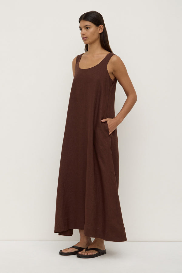 Re-Worn Maree Linen Maxi Dress