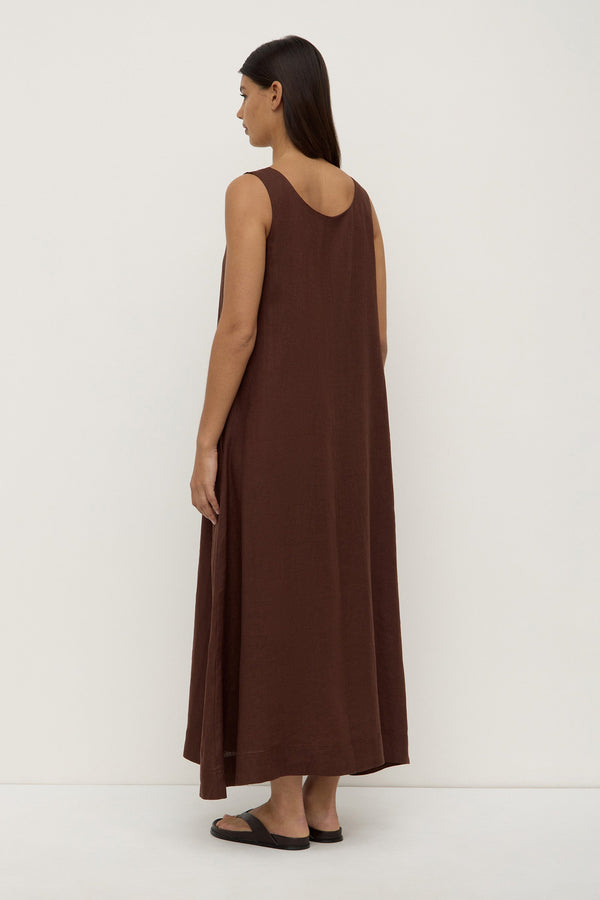 Re-Worn Maree Linen Maxi Dress