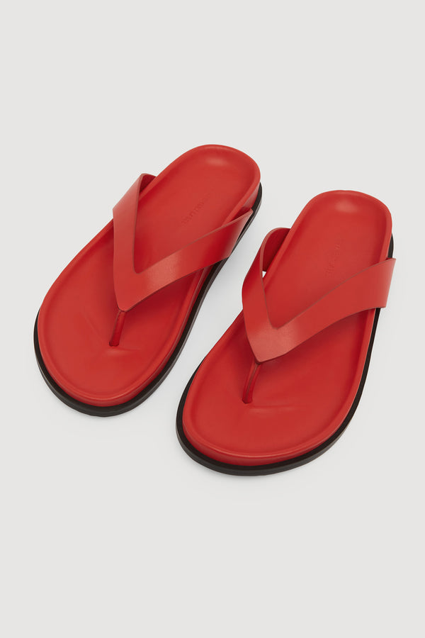 Mela Leather Thong Chilli-2
