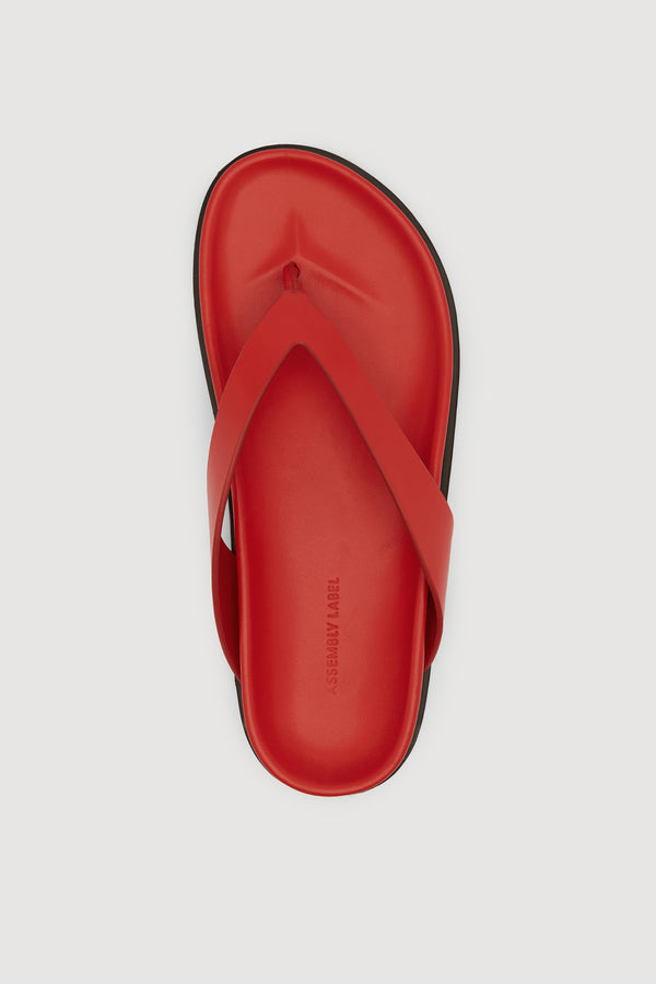 Mela Leather Thong Chilli-4