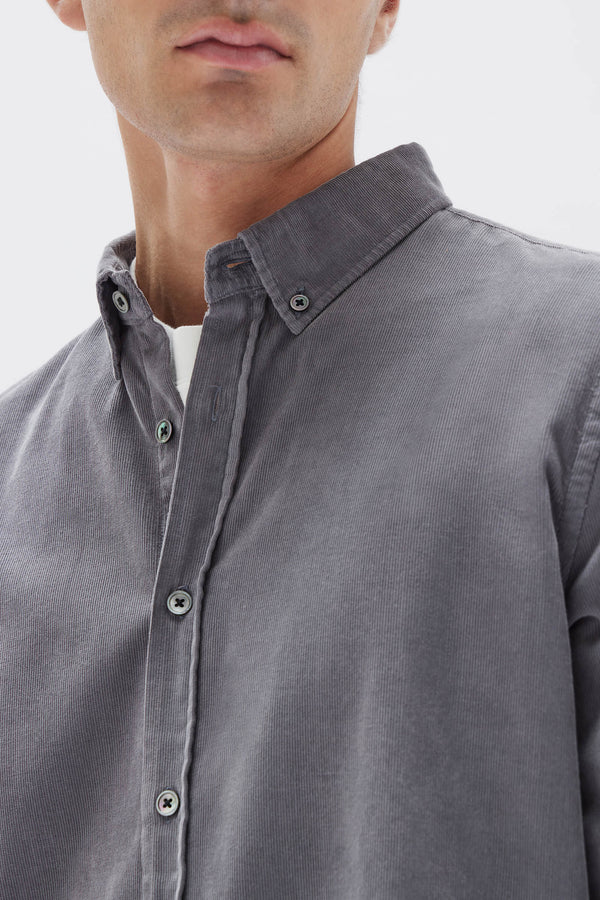 Re-Worn Mens Cotton Cord Long Sleeve Shirt
