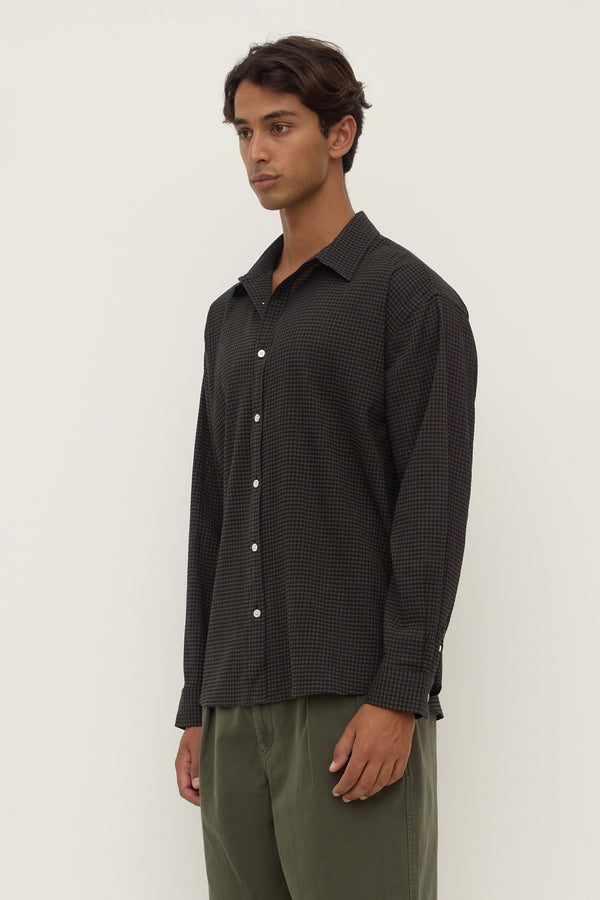 Murphy_Long_Sleeve_Shirt_Moss_Black_1209