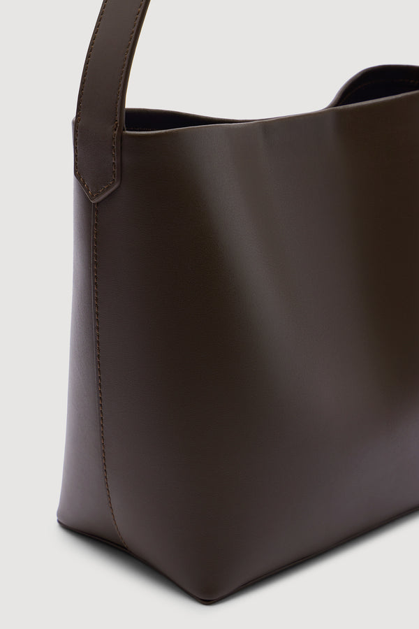 Nova Mini Bucket Bag Walnut-2
