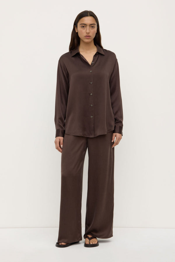 Re-Worn Womens Silk Long Sleeve Shirt