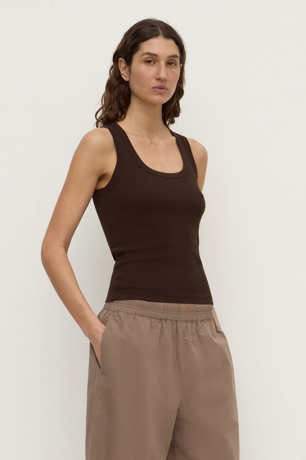 Robyn Scoop Neck Rib Tank