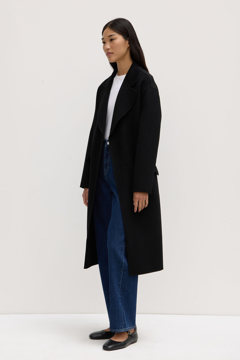 ［ゆう］Text SingleBreasted Coat ゆう］Text SingleBreasted Coat Regular-Fit Single-Breasted