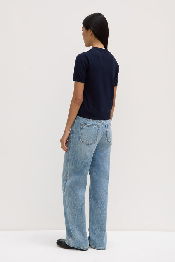 Semra Cotton Cashmere Short Sleeve Cardigan