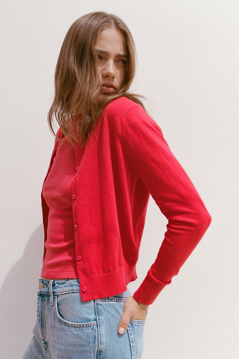 Semra Cotton Cashmere Cardigan – Assembly Label