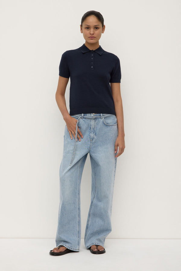 Sloane Cotton Cashmere Polo