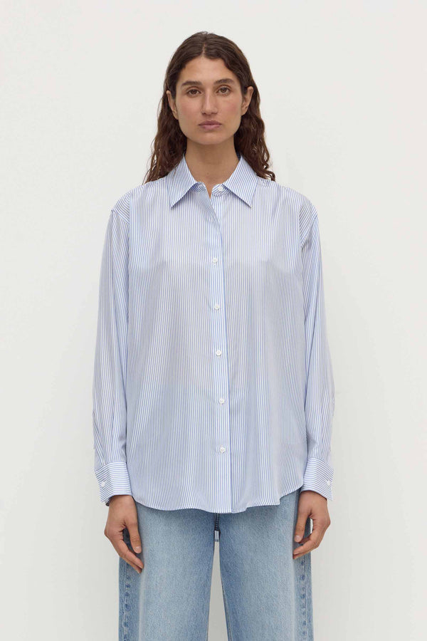 Spencer Stripe Silk Shirt