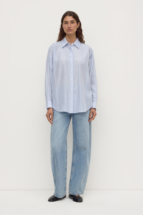 Spencer Stripe Silk Shirt