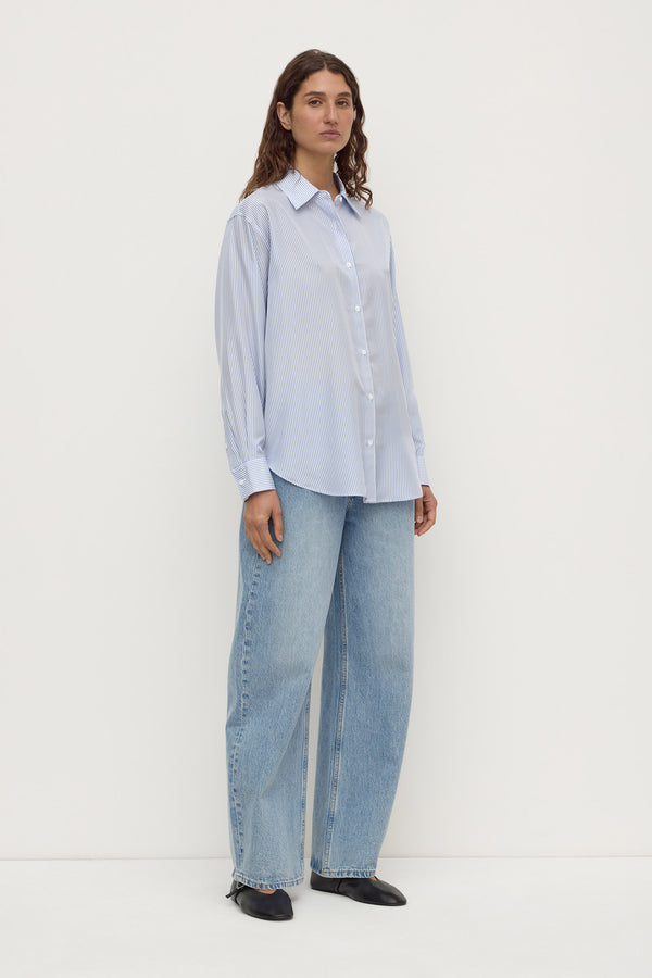 Spencer Stripe Silk Shirt