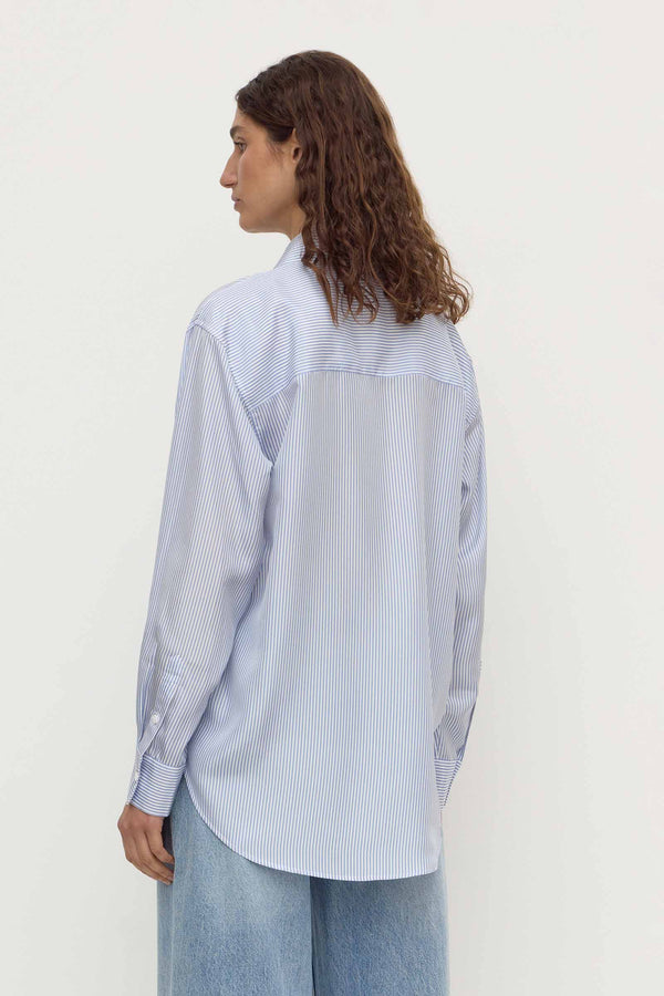 Spencer Stripe Silk Shirt