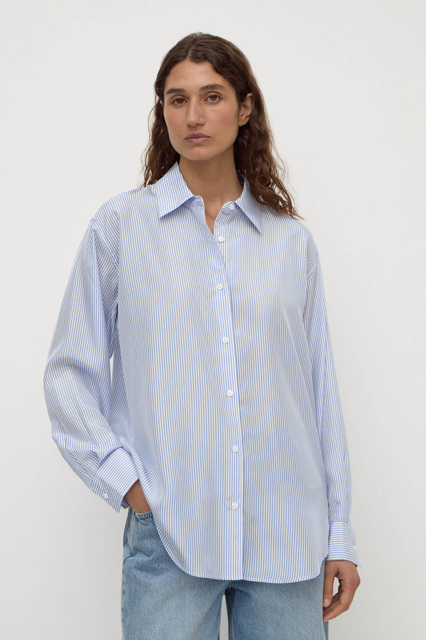 Spencer Stripe Silk Shirt