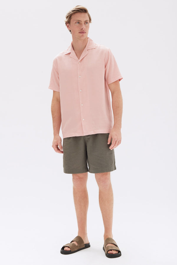 Re-Worn Stan Pleated Cotton Linen Short