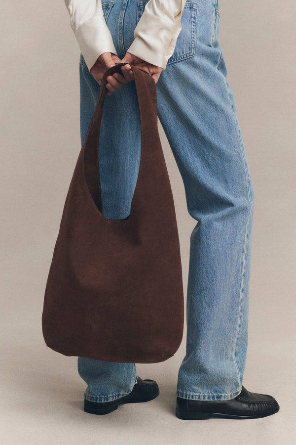 Suede Hobo Bag