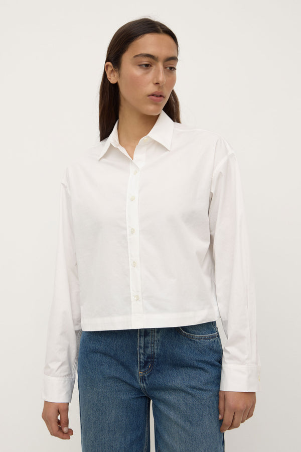 Tessa Poplin Cropped Shirt