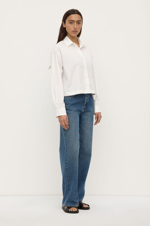Tessa Poplin Cropped Shirt