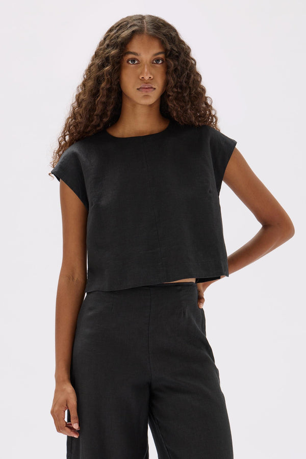Re-Worn Tori Linen Top