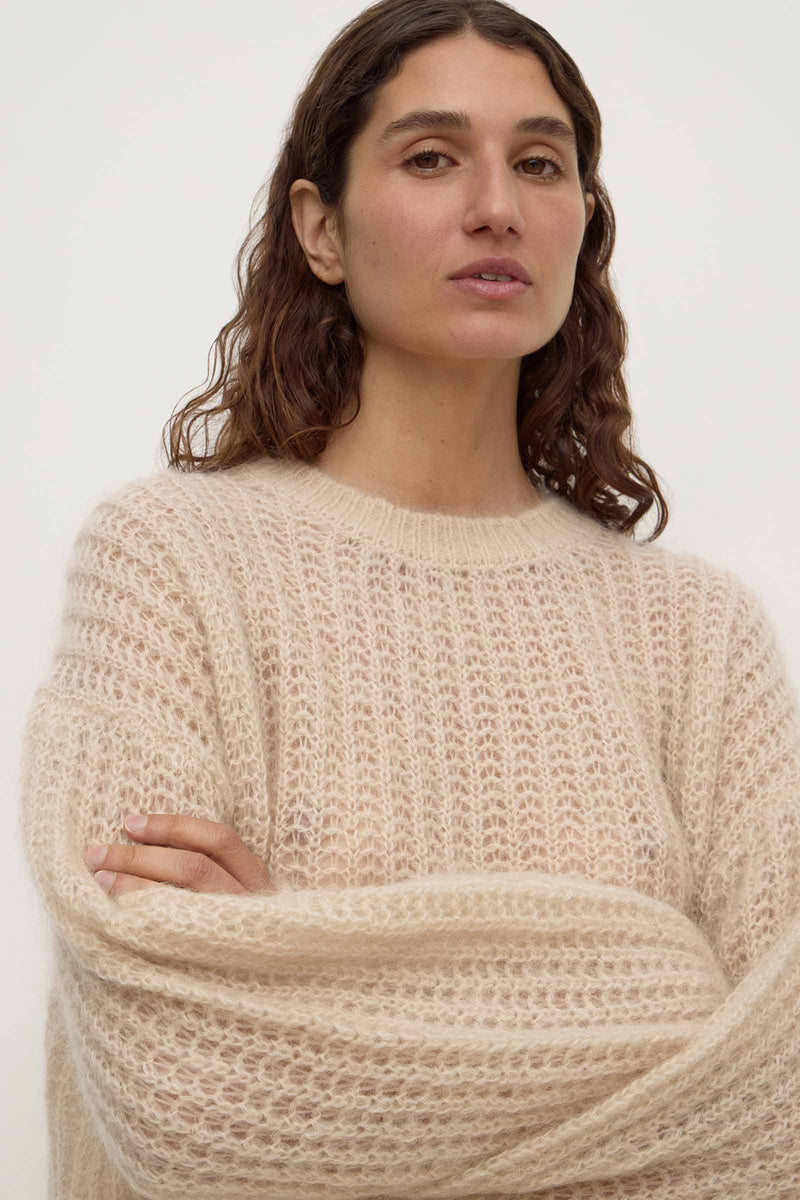 Womens Tulsa Mohair Knit Champagne | Assembly Label