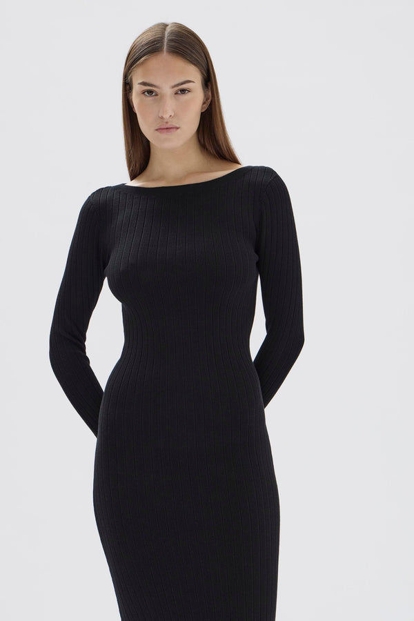 Re-Worn Vienna Long Sleeve Knit Dress