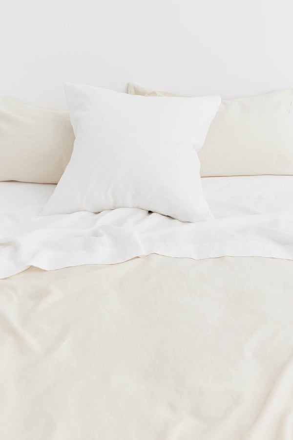 Linen European Pillow Case White
