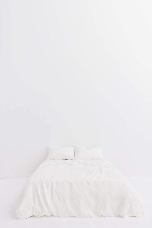 Linen Standard Pillow Cases White