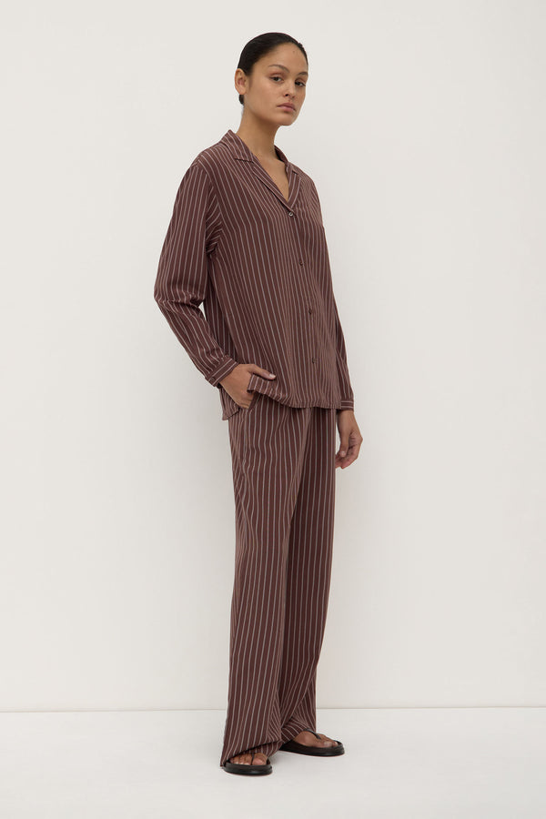 Zayla_Silk_Stripe_Long_Sleeve_Shirt_Cream_Espresso_1097