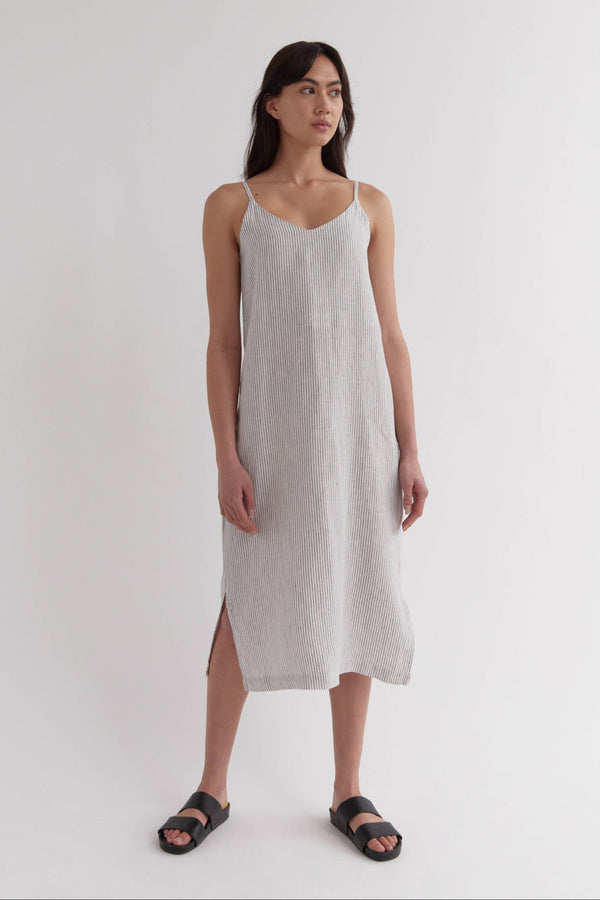 Re-Worn Linen Slip Dress