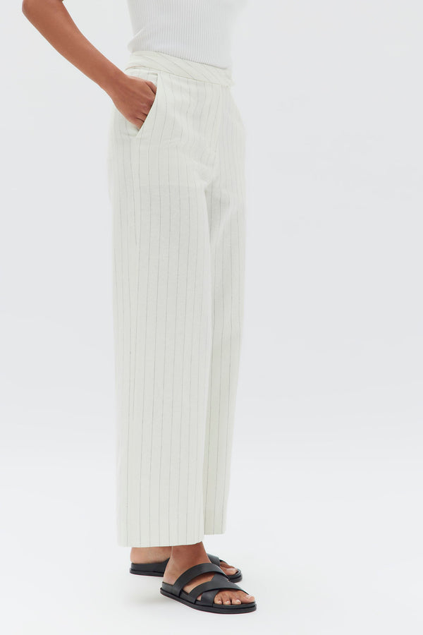 Leila Stripe Linen Pant