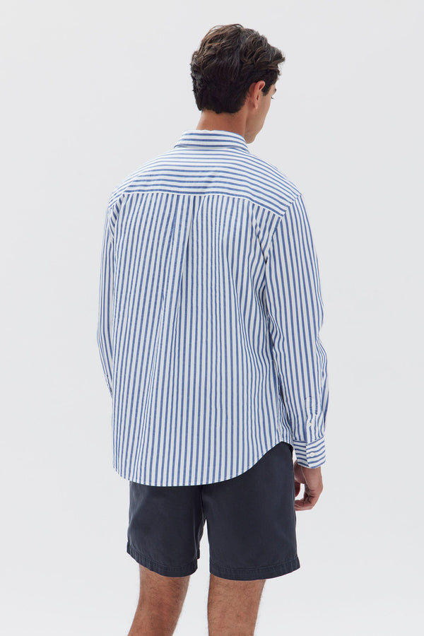 Poplin Stripe Long Sleeve Shirt