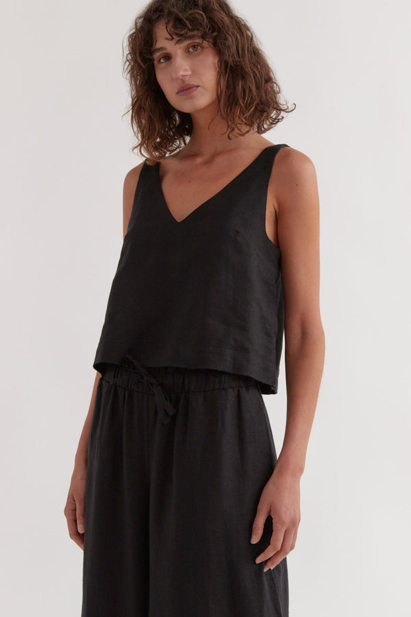 Re-Worn Jillian Linen Top