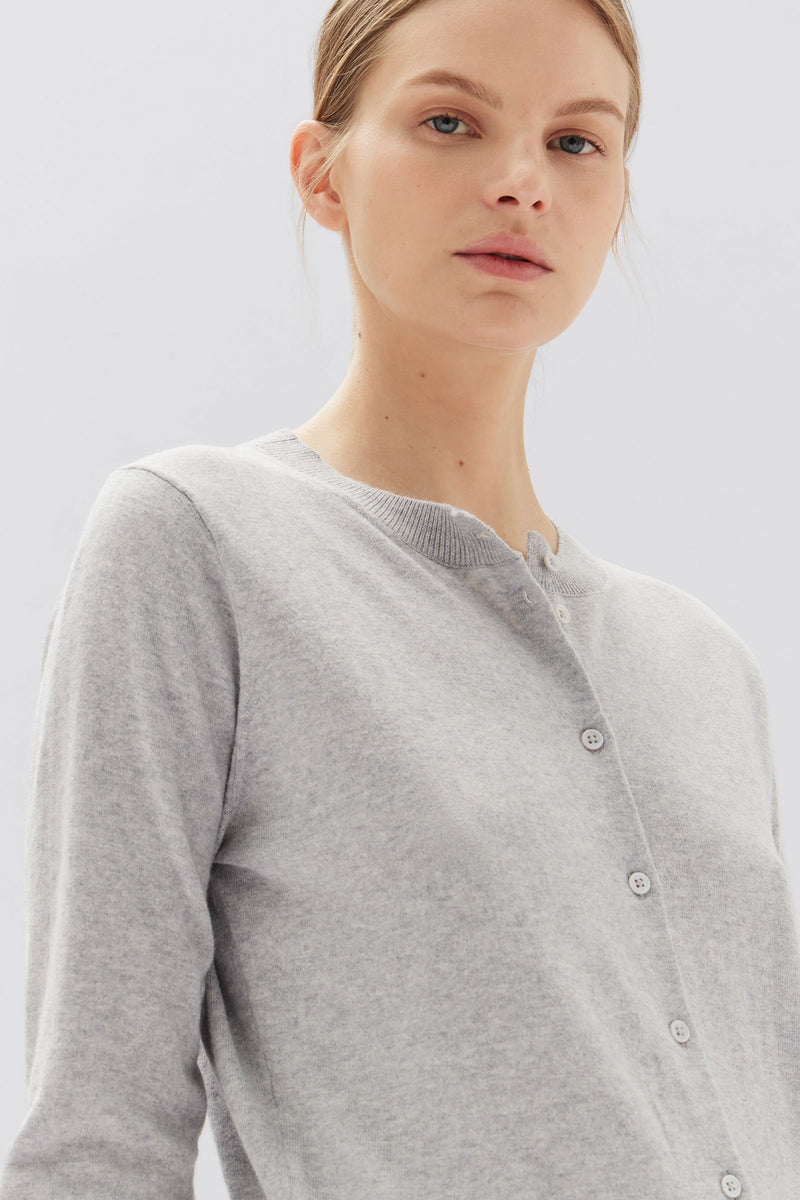 Gray shop cashmere cardigan