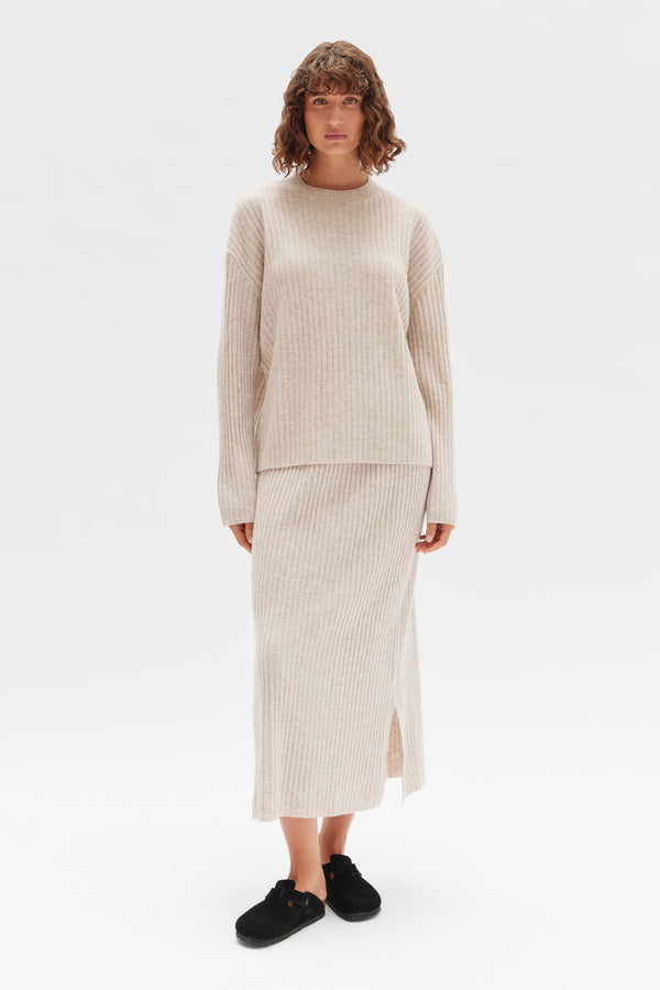 Wool Cashmere Rib Top