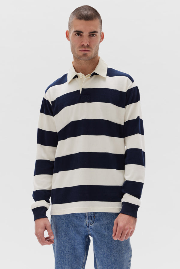 Re-Worn Wade Striped Polo