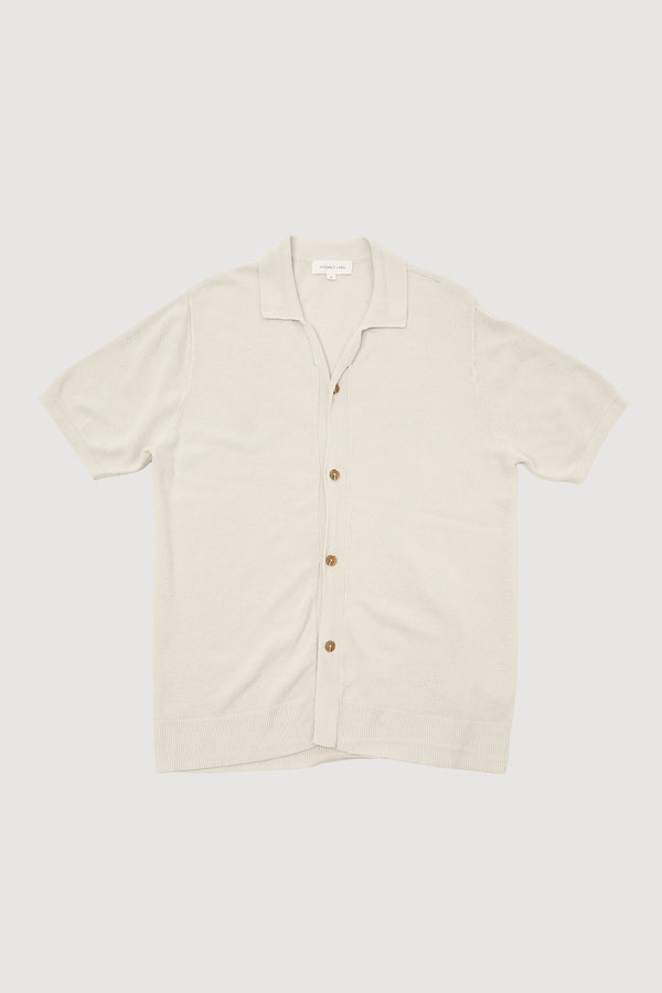 Re-Worn Mens Linen Blend Knit Shirt