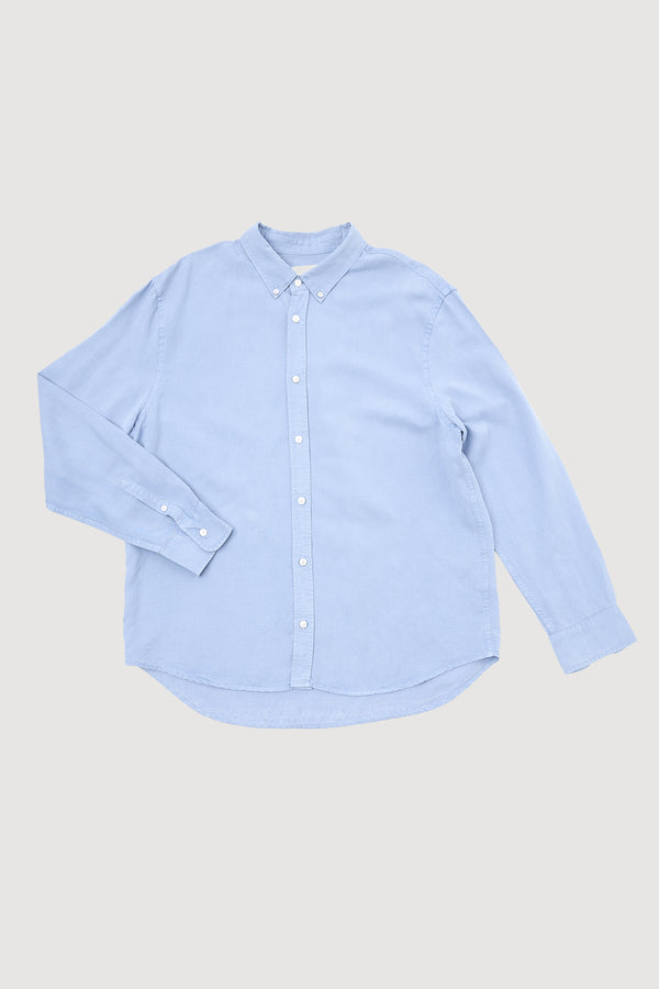 Re-Worn Mens Linen Blend Long Sleeve Shirt