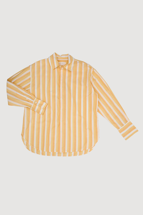 Re-Worn Womens Cotton Stripe Long Sleeve Shirt
