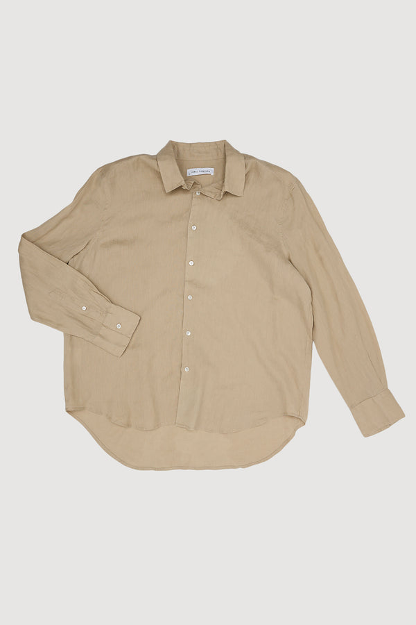 Re-Worn Womens Linen Long Sleeve Shirt