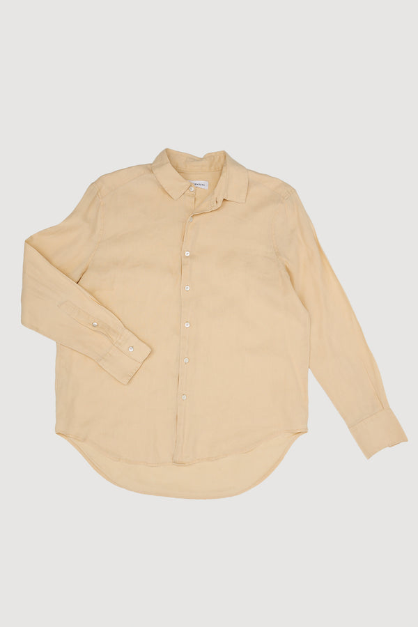 Re-Worn Womens Linen Long Sleeve Shirt