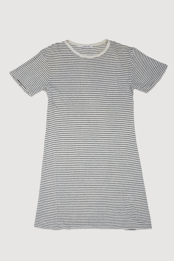 Re-Worn Womens Linen T-Shirt Dress